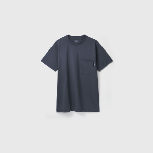 Oxwhite Men Basic Muscle Fit Pocket Tee