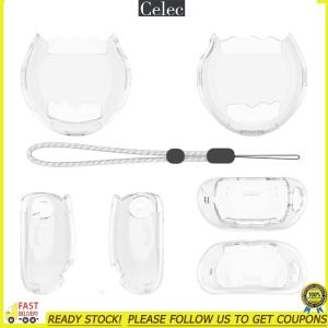 Celecti ฝาครอบป้องกันเปลือกแข็งพร้อมสายคล้องป้องกันการขีดข่วนพีซีเคสแบบแข็งอุปกรณ์เสริมเปลือกแข็งสำหรับ Tamagotchi