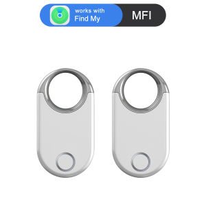 Air Tracker Tags Bluetooth Luggage Tracker Works with Apple Find My APP (iOS Only Not for Android) Smart Tag Tracking Device Long Distance Item Finder Item Locator for Kids Pet Keys Luggage Backpack Suitcases Replaceable Battery
