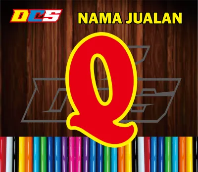 CUTTING SRICKER HURUF HURUF ABJAD SATU PICISAN HURUF DOBEL STICKER TEMPELAN UNTUK BIKIN NAMA JUALAN ATAU NAMA YANG LAIN NYA DENGAN UKURAN 8 X 6 CM