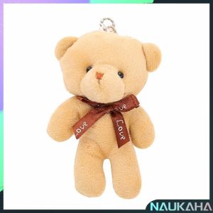 N.K. Cartoon Bear Plush Teddy Bear Small Pendant Bear Toy Bag Pendant Desktop Decoration