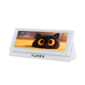 TURZX 4.6 Inch Secondary Screen USB-C Dual Mode For PC GPU CPU TEMP Sensor and Expansion Monitor