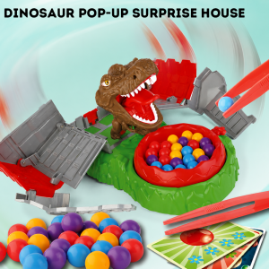 Kids Surprise Prank Toy and Party Game Collection Balloon Popping Hammer Challenge Pop-Up Pirate Barrel Dinosaur Surprise House and Multiplayer Interactive Toys