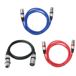 2pcs Balanced Mic Cable 3meter /10ft Soft PVC Jackets Broadcast Equipment Cable for Enhances Durability & Flexibility
