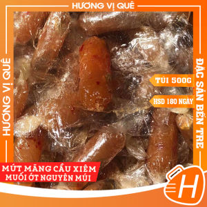 Mứt Mãng Cầu Xiêm Muối Ớt Nguyên Múi - Túi Zip 500g - Đặc Sản Bến Tre