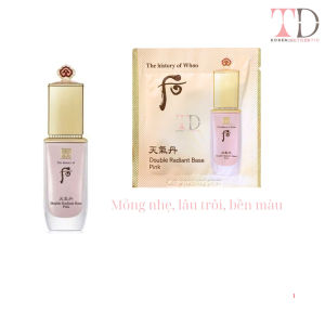 1 hoặc 10 Gói Sample Kem Lót Cao Cấp Whoo Cheongidan Double Radiant Base Pink 1ML nâng tông che khuyết điểm