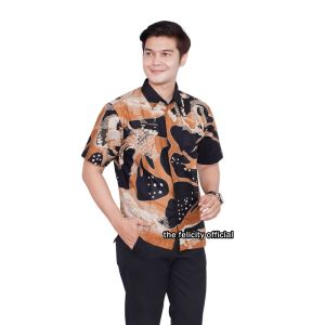 felicitybatik - Bolero Blazer Batik Atasan Wanita Couple Kemeja Batik Pria Seragam Batik [ kopi ]