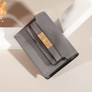 เวอร์ชั่นเกาหลี ขายร้อน ระดับพรีเมี่ยม mini ซองการ์ด สุภาพสตรี ช่องเสียบการ์ดหลาย เกระเป๋าสตางค์