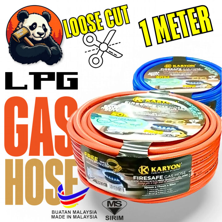 🐼【LOOSE CUT】 ️ [LOCAL] 𝐇𝐄𝐀𝐕𝐘 𝐃𝐔𝐓𝐘 LPG GAS HOSE 1M Meter High Pressure ...