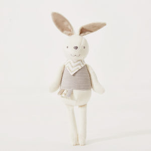 Handmade Bunny Doll with Ring Paper Soft Toy New Style Long Ear Rabbit Stuffed Animal Soft Toys