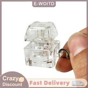 ซื้อ 1 ชิ้นลด 10 บาท 1 4คีย์โปร่งใสเครื่องทดสอบคีย์บอร์ดแบบกลไก LED ของเล่นบรรเทาความเครียดด้วยการกดปุ่มคลายเครียด DIY