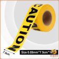 Digeo Caution Tape (Non-Adhesive) Isolated Barricade Yellow and Red Danger Warning Tape 100m/roll. 