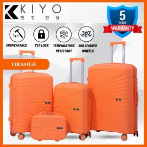 【Ready Stock】KIYO LIVING SORA Series Unbreakable Polypropylene Luggage - 360° Spinner Wheels TSA Lock Aluminum Handle 5-Year Warranty Lightweight & Temperature Resistant