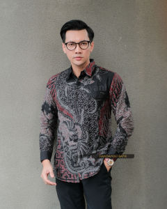 MOTIF SADEWA Baju Atasan Kemeja Batik Slimfit Pria Premium Modern Lengan Panjang Pendek Full Furing | HANDAYANI BATIK