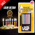 Lilin Ulang Tahun - Magic Relighting Candles - Lilin Magic ( Isi 10 Batang Lilin ) - Keep Blessing. 