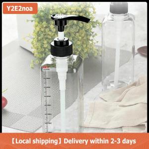 【Local shipping】 500ML 1000ML Liquid Dispenser with Scale Coffee Syrup Drip Bottle with Hydraulic Pump Nozzle Head Kitchen Honey Jar Container
