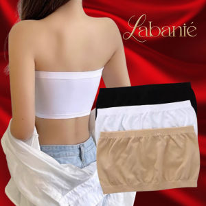 Labanie Womens Strapless Seamless Bandeau Tube Bra Breathable Wireless Stretch Tube Top Non Foam Soft Elastic Yoga Bra Basic Innerwear for Women
