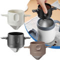 【พร้อมสต็อก + 100% ต้นฉบับ】1ชิ้นแบบพกพาพับกาแฟกรองสแตนเลสทำความสะอาดง่ายนำมาใช้ใหม่ช่องทางกาแฟไร้กระดาษเทกว่าผู้ถือกาแฟ Dripper. 