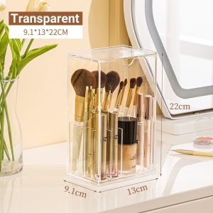 SG Homepeas® Large Capacity Makeup Brush Storage Tube Dressing Table Lipstick Storage Rack Transparent Dustproof
