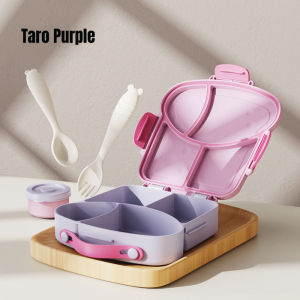 Baby Pro Kids Bread Shaped Lunch Box Set With Sauce Box Spoon And Fork