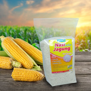 Beras nasi Jagung putih lembut instan Premium tepung empok Rendah gula anti diabetes khas wonosobo 1 kg ampok