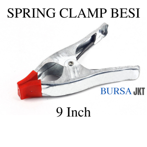 SPRING CLAMP BESI JEPIT KAYU UJUNG KARET ANTI SLIP 4 6 7 9 INCH