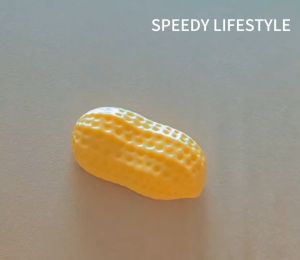 Cute Peanut Squishy Toy  Slow Rising Stress Relief Squeeze Toy  Kawaii Soft Sensory Fidget Gift
