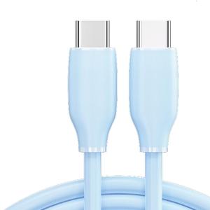 Linh hoạt USB Silicon Loại C Cáp đồng bộ hóa dữ liệu sạc nhanh USB C để USB C Cáp truyền dữ liệu cho điện thoại di động