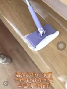 Hands-Free Dust Mop | 360° Quick-Clean Mop with Automatic Cloth Replacement and Disposable Towels for Efficient Cleaning Disposable Wooden Floor Mop Household Cleaner Dust Mop