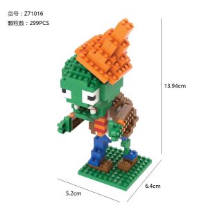 Plants Vs. Zombies Building Block Toys Puzzle Game Farm Fighting Garden Labyrinth Plants Vs. Building Blocks Puzzle three-dimensional puzzle Compatible