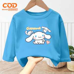 Baju Kaos atasan anak Laki Laki dan Perempuan usia 1-12 tahun bergambar CINNAMOROLL terbaru