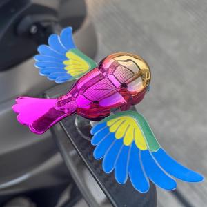 Toy Simulation Bird Windy Companion Flying Plugless Toy Bird Motorcycle Decoration Ornament