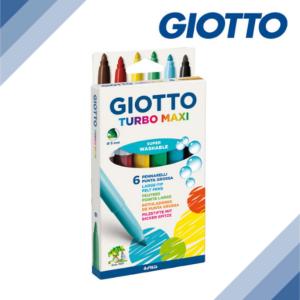 Giotto Turbo Maxi Fibre Marker Pens 6pcs/box
