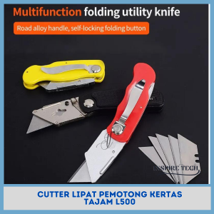 Pisau cutter Knife Pisau Seni Kerajinan Tangan Lipat cutter pisau tajam serbaguna