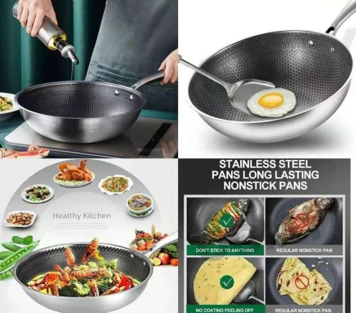 Stainless steel frying pan 32cm Lazada PH