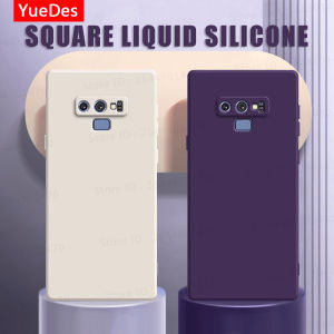 Original Square Liquid Silicone Case for Samsung Galaxy Note 9 Lens Protector Soft Shockproof Phone Cover for SamsungNote9 Note9