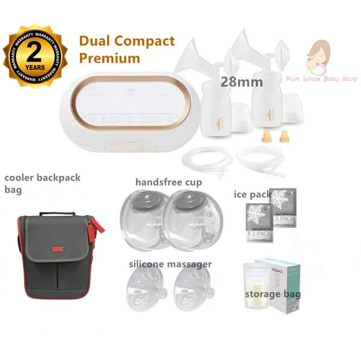 NEW// Spectra - Dual Compact Electric Double Breast Pump Value Package