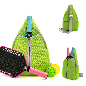 Neoprene Pickleball Racket Sling Bag Pickleball Sports Shoulder Bag for Men and Women Waterproof Neoprene Pickleball Paddle Crossbody Bag Lightweight Pickleball Sports 2pcs Racquets Bag