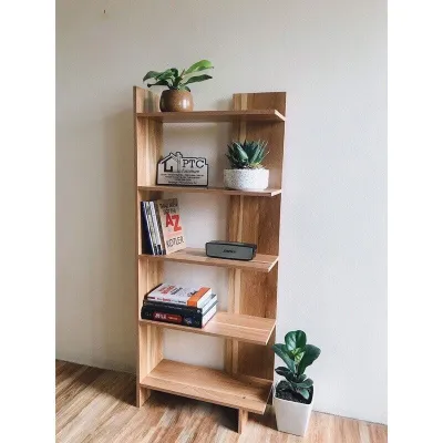 KEKEE Solid Wood Storage Rack Wall Storage Rack Living Room Floor To Ceiling Bedroom Study Corner Niche Bookshelve书架