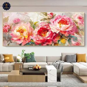 Tranh Hoa Mẫu Đơn Hy Vọng Tranh Canvas Tranh Tráng Gương Tranh Phòng Khách Tranh Phòng Ngủ