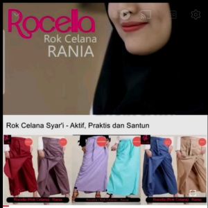 Rok Celana Rania Busana Wanita Keren Rocella