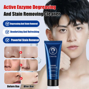 Zhiduo Mens Cleansing Milk Deep Cleansing Oil Control Blackhead Exfoliation Foam Dense Not Tight Refreshing Moisturizing Cleansing Cream Skin Savior Men