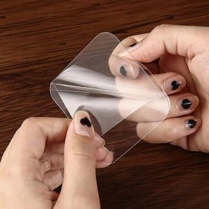 10Pcs Heavy Duty Double Side Tape Sticker 60x60mm Clear Reusable Mounting Tape Removable Poster Tape for Decoration