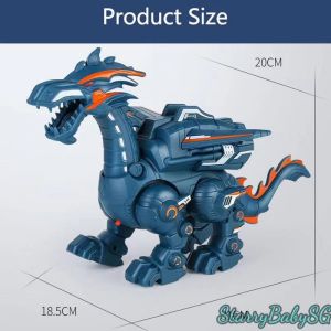 SG Seller| Spray Walking Dinosaur Toy For Kid Simulated dinosaur Toy Electric Spray Mechanical Dragon Dinosaur Pterosaur