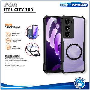 Promo Case Armor Fusion Shockproof Transparent Itel City 100