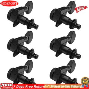 6Pcs Guitar Locking Tuners Reusable Guitar String Pegs Sealed Machine Heads Tuners for Acoustic Or Electric Guitar