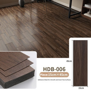 Self-Adhesive Floor Sticker Vinyl Wood Grain - Waterproof & Wear-Resistant Peel and Stick Vinyl Flooring Planks Free DIY