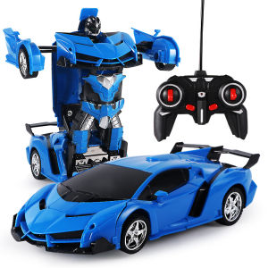 Autobots 2 In 1 Electric RC Car Transformation Robots Children Boys Toys Outdoor Remote Control Sports Deformation Car Robots Model Toy New Years gift
