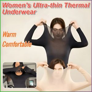 Ultra Thin Thermal Underwear Shirt For Women[Self-heating Thermal Clothing]玻尿酸亲肤打底衣⚡Hot⚡Hyaluronic Acid Skin-Friendly Base Coat