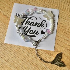 Gelang Manik Ekor Paus Model Perhiasan Terbaru Wanita Tema Laut Sederhana Lucu